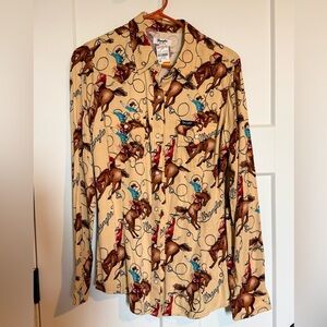 Wrangler Retro Long Sleeve Button Down Shirt NWT